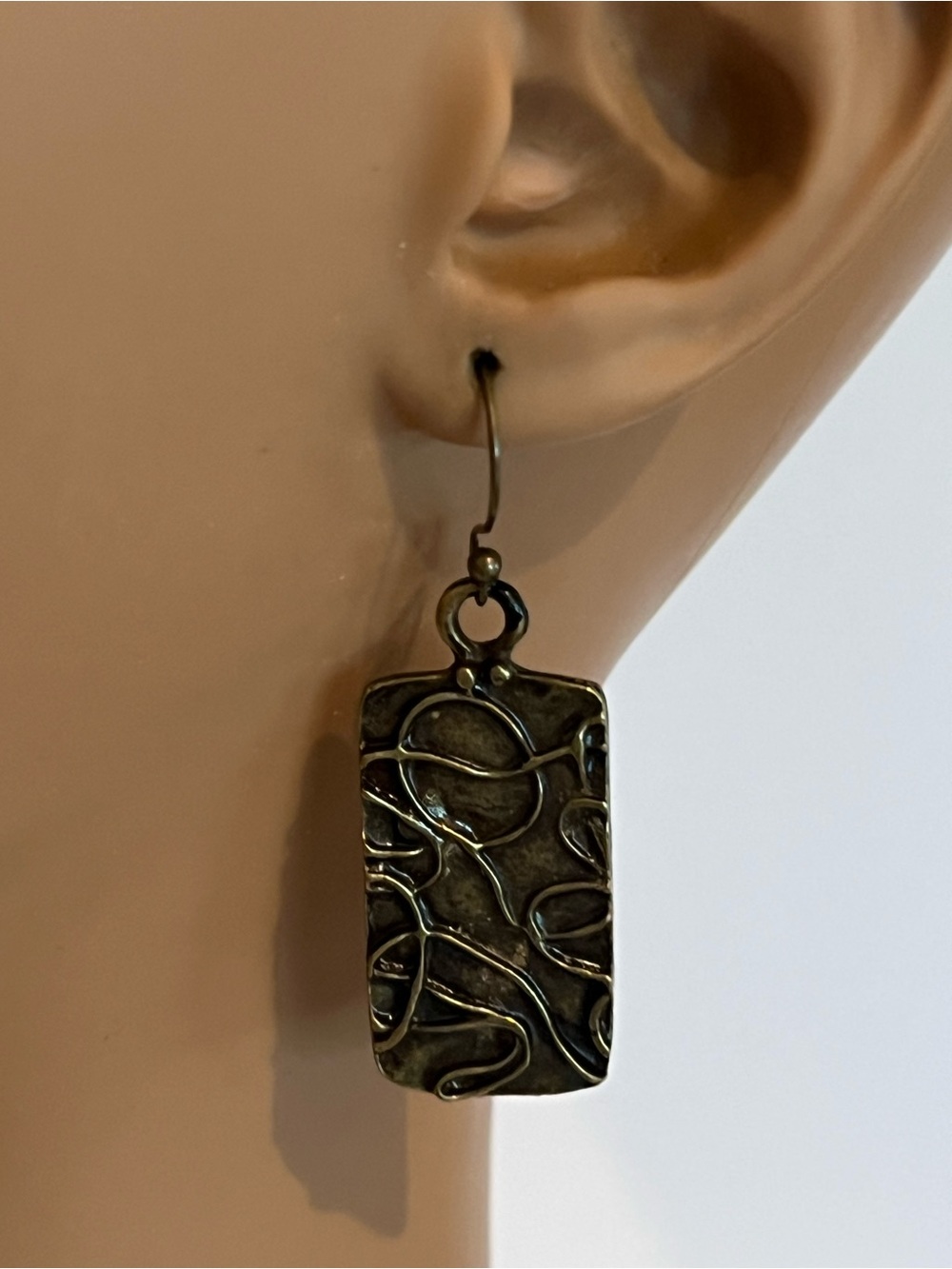 Textured Drop Earrings